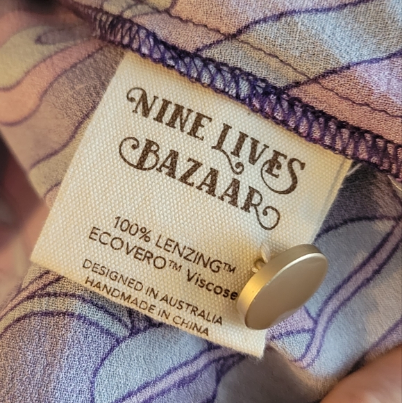 Nine Lives Bazaar - Edie Blouse in Berry Bang, size AU10 - Picture 11 of 14